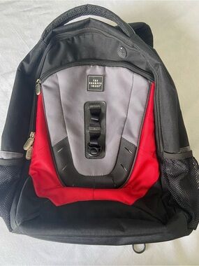 Sharper Image Black Gray and Red Men's Computer Backpack